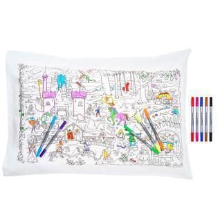 Federa per bambini da colorare e imparare - Fiabe e leggende Eat Sleep Doodle [Taille 75x50 cm]